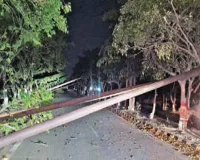 Moradabad: पाकबड़ा में आंधी से गिरे बिजली के खंभे, तीन किशोर गंभीर