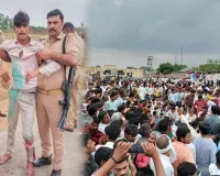 हत्यारों के एनकाउंटर की मांग: पिता-पुत्र के शव देखते ही भड़का जनाक्रोश,जाम लगाकर किया हंगामा