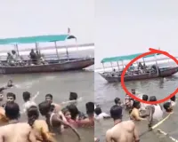 वाराणसी में नाविकों ने देवदूत बनकर गंगा में लगाई छलांग:  बचाये गए डूब रहे पर्यटक, चेतावनी के बाद भी नहीं मानें लोग  
