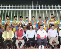 हॉकी के धुरंधरों का जलवा:  16वीं सब जूनियर चैंपियनशिप में यूपी ने जीता गोल्ड, लखनऊ में खिलाड़ियों का भव्य सम्मान