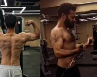 जूनियर एनटीआर के बॉडी ट्रांसफॉर्मेशन ने मचाया इंटरनेट पर तहलका,  वर्कआउट की तस्वीरें हुई वायरल 