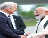 नॉर्वे पहुंचे प्रधानमंत्री मोदी : हवाई अड्डे पर पीएम स्टोरे ने किया स्वागत, द्विपक्षीय बैठकों में लेंगे हिस्सा