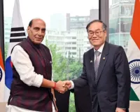 दक्षिण कोरिया यात्रा :सियोल पहुंचे रक्षा मंत्री राजनाथ सिंह, द्विपक्षीय संबंधों पर हुई खास चर्चा