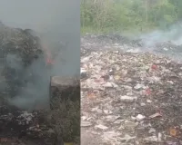 बाराबंकी में खुले में जल रहा जहरीला कूड़ा बना लोगों की परेशानी का सबब, एसडीएम ने दिये निर्देश, कार्रवाई की कही बात