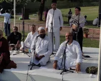 राजघाट से शांतिवन सर्वधर्म प्रार्थना सभा 