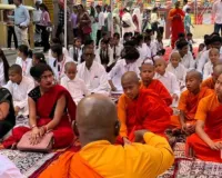 वाराणसी में शांति का महासंगम, सारनाथ में 1 लाख से अधिक श्रद्धालुओं ने किए बुद्ध धातु दर्शन