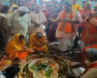 Barabanki News : भुइयां माता की झांकी के साथ लोधेश्वर महादेवा तक निकली यात्रा, प्राण प्रतिष्ठा महोत्सव के दिन उमड़ा जनसैलाब