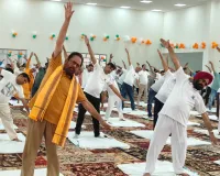 Rampur 12th International Yoga Day: राज्यमंत्री बलदेव सिंह और मुख्तार अब्बास के नेतृत्व में हजारों ने किया योगाभ्यास