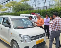लखनऊ एयरपोर्ट पर परिवहन विभाग का बड़ा एक्शन: 'प्राइवेट' गाड़ी को 'कमर्शियल' बनाने वालों पर गिरी गाज, 60 के चालान और 7 वाहन सीज