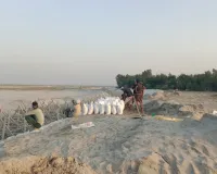 करोड़ों के बाढ़ सुरक्षा कार्य में अनियमितता के आरोप...बाढ़ से पहले ही उजागर हुईं खामियां, कार्रवाई की मांग