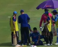 लखनऊ की भीषण गर्मी में छूटे खिलाड़ियों के पसीने, 42 डिग्री की तपिश में अफगानी बल्लेबाज को छोड़ना पड़ा मैदान