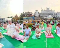 International Yoga Day: अंतरराष्ट्रीय योग दिवस पर लखनऊ नगर निगम मुख्यालय पर सामूहिक योगाभ्यास, महापौर सुषमा खर्कवाल ने दिया स्वस्थ जीवन का संदेश