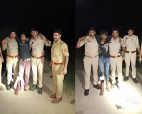 आजमगढ़ मुठभेड़: 25-25 हजार के दो इनामी बदमाश गिरफ्तार, पुलिस एनकाउंटर में पैर में लगी गोली