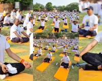  International Yoga Day पर लखनऊ रेजिडेंसी में भव्य आयोजन: डिप्टी सीएम ब्रजेश पाठक-डीएम विशाख समेत कई हस्तियों ने किया योग, पीएम मोदी का संबोधन भी सुना