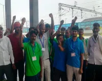 Kanpur News: न्यू जंक्शन हाथीपुर में 400 श्रमिकों का प्रदर्शन, ठेकेदारों पर वेतन हड़पने का आरोप