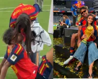 FIFA World Cup 2026: जीत के बाद मैदान पर रोमांटिक पल, लामिन यमाल और इनेस का Kiss Video हुआ वायरल