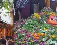 प्रयागराज के बड़े हनुमान मंदिर में अनोखा भंडारा, प्रसाद के रूप में बांटे गए बेल, शमी और तुलसी के पौधे