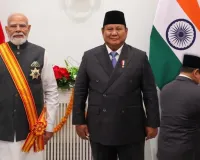  PM Modi Visit : पीएम मोदी को मिला इंडोनेशिया का सर्वोच्च नागरिक सम्मान 'बिन्तांग आदिपूर्ण', राष्ट्रपति सुबियांतो ने किया भव्य स्वागत