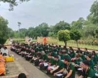 घर में बुद्ध की प्रतिमा रखने से क्या होता है? वियतनाम से श्रावस्ती पहुंचे 55 अनुयायियों ने आनंद बोधि पर की प्रार्थना