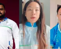  CWG 2026: भारत लौटे पदक विजेताओं का हुआ ग्रैंड वेलकम, एयरपोर्ट पर उतरते ही गोल्डन गर्ल मीराबाई चानू बोलीं-गर्व का पल