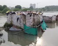 कानपुर में पांडु नदी फिर उफनी, वरुण विहार में बाढ़ का खतरा बढ़ा