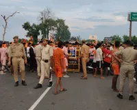 Shahjahanpur News : बरेली के कांवड़ियों का शाहजहांपुर में एक्सीडेंट, एक की मौत-तीन घायल 