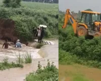 Sambhal News : संभल में रहटोल के पास नहर कटी, सैकड़ों बीघा फसल जलमग्न, चार घंटे तक चली धार रोकने की जद्दोजहद 