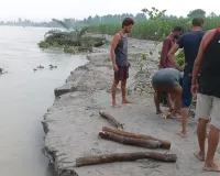 UP News : तराई में शारदा का कहर, अपनी आंखों के सामने बर्बादी का मंजर देख रहे बेबस किसान 