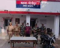 बहराइच में पुलिस का एक्शन:  583 ग्राम चरस बरामद, बाइक सवार युवक गिरफ्तार