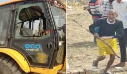 लखनऊ : एलडीए टीम से मारपीट, वाहनों पर पथराव,चालक घायल