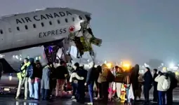 न्यूयॉर्क के ला गार्डिया हवाई अड्डे पर भयानक टक्कर, फायर ट्रक से जा टकराया एयर कनाडा का विमान 