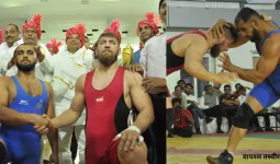 लखनऊ में ईरान के इरफान ने जीती कुश्ती,  भारतीय पहलवान हर्ष राणा को किया पराजित