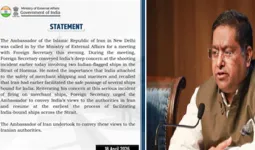 होर्मुज स्ट्रेट में फायरिंग पर भारत ने जारी किया बयान, ईरानी दूत से विदेश सचिव ने की बात
