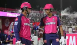 KKR vs RR Score:  राजस्थान रॉयल्स ने 9 विकेट पर बनाये 155 रन, वैभव सूर्यवंशी और यशस्वी जायसवाल की जोड़ी ने की ताबड़तोड़ बल्लेबाजी 