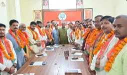 बाराबंकी : विधानसभा चुनाव की तैयारियों में जुटी भाजपा, नवनियुक्त मंडल प्रभारियों का हुआ स्वागत