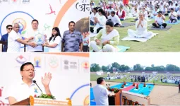 Dehradun News : अंतरराष्ट्रीय योग दिवस से पहले देहरादून में 'रन फॉर योग', CM धामी संग लोगों ने लगाई दौड़