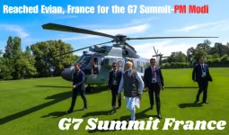 G7 Summit France :  फ्रांस के एवियन पहुंचे PM मोदी, वैश्विक मुद्दों पर World leaders से करेंगे बात