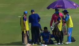 लखनऊ की भीषण गर्मी में छूटे खिलाड़ियों के पसीने, 42 डिग्री की तपिश में अफगानी बल्लेबाज को छोड़ना पड़ा मैदान