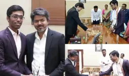प्रज्ञानानंदा से मिला चेक एंड मेट,  नॉर्वे शतरंज टूर्नामेंट 2026 विजेता को सीएम जोसेफ विजय ने दिया 50 लाख का पुरस्कार  