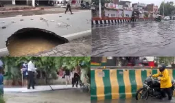 UP Rain Alert: यूपी में मानसून का कहर...7 की मौत, बारिश ने खोली आगरा स्मार्ट सिटी की पोल, कई इलाकों में सड़कें धंसीं; 50 से ज्यादा जगहों पर जलभराव