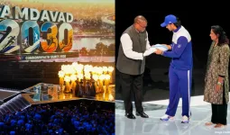 Glasgow से Ahmedabad तक पहुंचा Commonwealth Games का कारवां, भारत को मिला 2030 की मेजबानी का झंडा