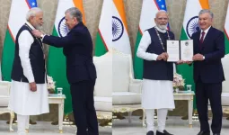 प्रधानमंत्री मोदी को मिला उज्बेकिस्तान का सर्वोच्च सम्मान Oli Darjali Dostlik ,  बोले-दोस्ती और सहयोग की नई मिसाल