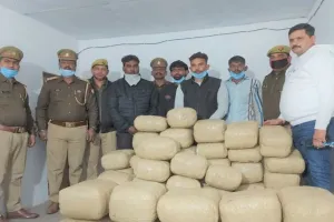 मेरठ: वोल्वो बस से 5 करोड़ की चरस बरामद, चार गिरफ्तार