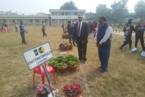 खटीमा: रंग-बिरंगे फूलों से सराबोर रहा वसंतोत्सव