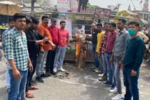 किच्छा: बढ़ती म‍ंहगाई के खिलाफ यूथ कांग्रेस ने किया प्रदर्शन