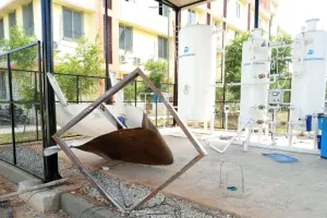 अमरोहा: जिला अस्पताल के ऑक्सीजन प्लांट में विस्फोट, कोई हताहत नहीं