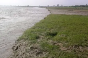 लखीमपुर खीरी: रौद्र रूप दिखाने लगी शारदा, खेतिहर जमीन निगली
