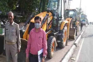 उन्नाव: अवैध खनन का भंडाफोड़, 4 डंपर व 2 जेसीबी जब्त