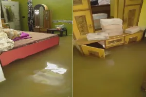 अयोध्या:18 घंटे से जिले में हो रही लगातार बारिश, घरों में भरा पानी