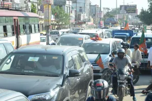 बरेली: बीएल वर्मा के स्वागत में आमजन ने झेला जाम